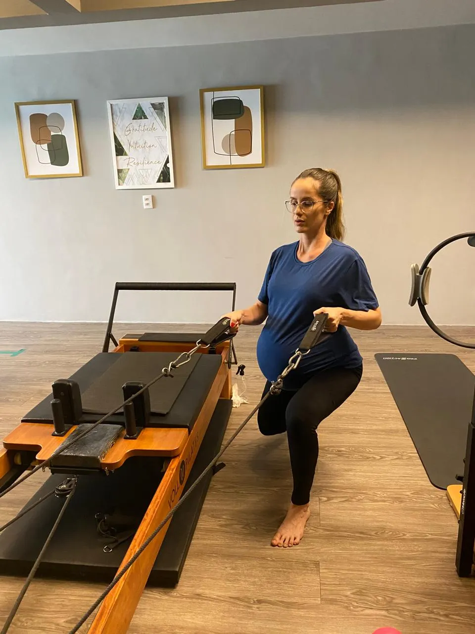 Exercício de Pilates adaptado pra gravidez